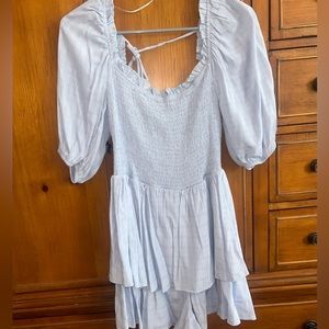 Vestique open tie back romper